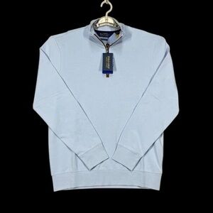 💙Ralph Lauren Men's Sky Blue Zip-Up Sweater
